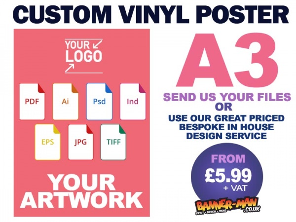 A4 Custom Vinyl Poster