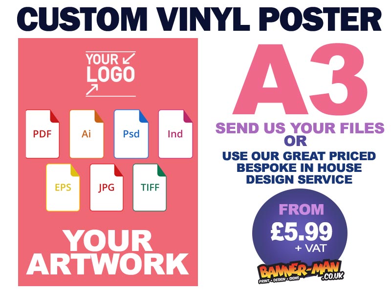 A3 Custom Vinyl Poster Your Local Banner Printing Hero!