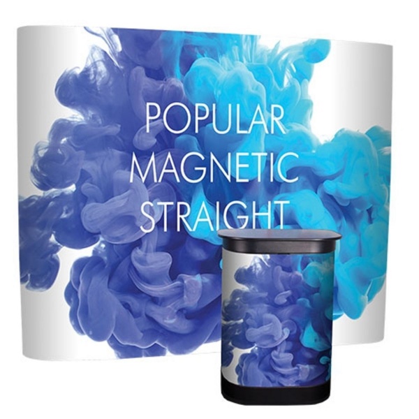 Magnetic pop-up curved