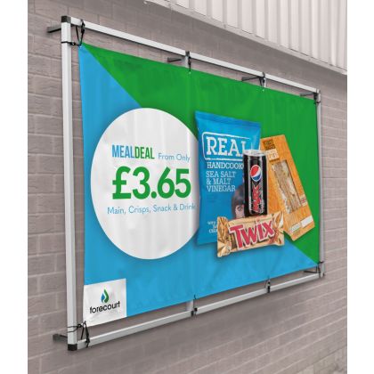 Flat to the wall banner kit